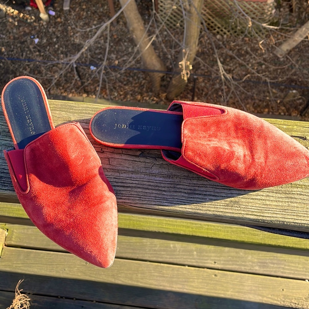JENNI KAYNE RUST SUEDE MULE SIZE 40